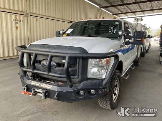 (Jurupa Valley, CA) 2014 Ford F-350 SD Crew-Cab Enclosed Service Truck Runs & Moves