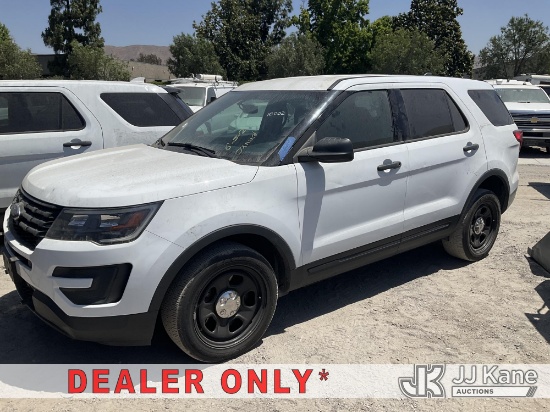 (Jurupa Valley, CA) 2018 Ford Explorer AWD Police Interceptor 4-Door Sport Utility Vehicle Not Runni