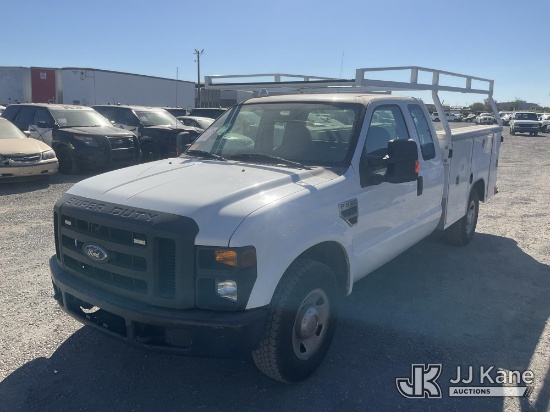 (Jurupa Valley, CA) 2008 Ford F-350 SD Extended-Cab Service Truck Runs & Moves(No A.C.,Missing Radio