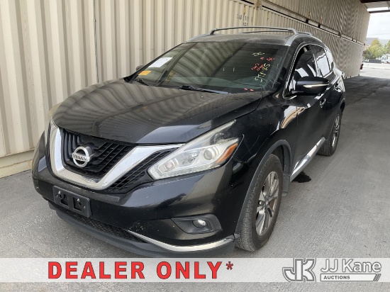 (Jurupa Valley, CA) 2015 Nissan Murano 4-Door Sport Utility Vehicle Runs & Moves) (Won't Clear Drive
