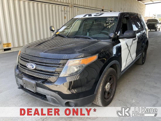 (Jurupa Valley, CA) 2015 Ford Explorer AWD Police Interceptor 4-Door Sport Utility Vehicle Runs & Mo