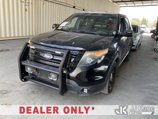 (Jurupa Valley, CA) 2015 Ford Explorer Police 4-Door Sport Utility Vehicle Runs & Moves) (Dash Warni