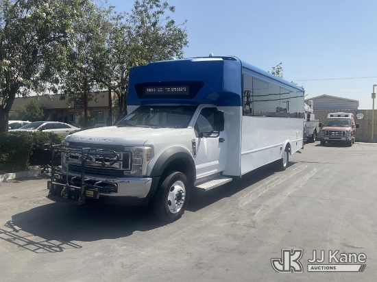 (Jurupa Valley, CA) 2019 Ford F-550 DRW Mini Passenger Van Runs & Moves(A.C. Not Blowing Cold,CNG Ex