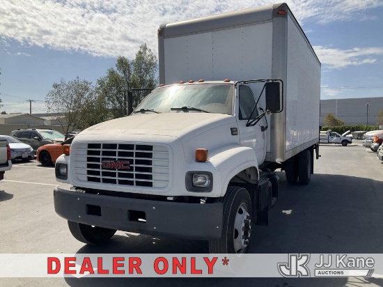 (Jurupa Valley, CA) 2000 GMC C7H042 Van Body Truck Runs, Moves, & Lift Gate Operates