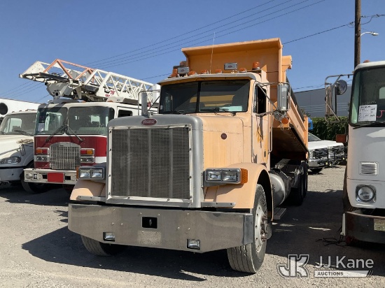 (Jurupa Valley, CA) 2001 Peterbilt 379 T/A Dump Truck Runs, Moves & Dump Operates