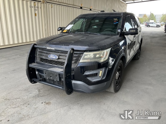 (Jurupa Valley, CA) 2016 Ford Explorer Police 4-Door Sport Utility Vehicle Runs & Moves, Open Manufa