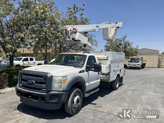 (Jurupa Valley, CA) Altec AT200A, Telescopic Bucket Truck mounted behind cab on 2012 Ford F-450 SD R