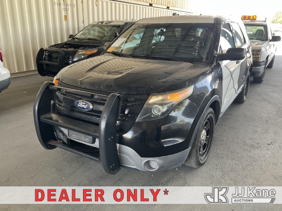 (Jurupa Valley, CA) 2015 Ford Explorer Police 4-Door Sport Utility Vehicle Runs & Moves, Ignition Is