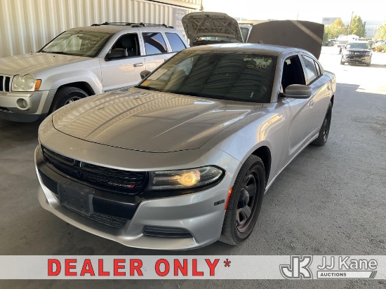 (Jurupa Valley, CA) 2016 Dodge Charger Police 4-Door Sedan Runs & Moves, Dash Warning Indicators On,