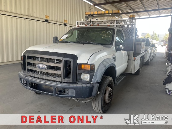 (Jurupa Valley, CA) 2008 Ford F-550 Tank Truck Runs & Moves) (Dash Warning Indicators On, Engine Per