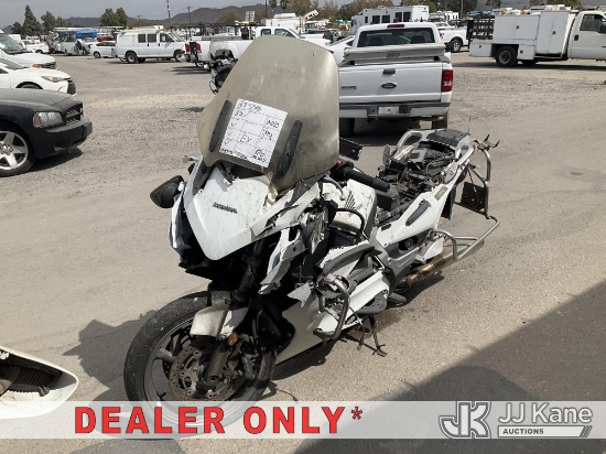 (Jurupa Valley, CA) 2011 Honda ST1300PA Motorcycle Not Running, Condition Unknown (Collision issues)