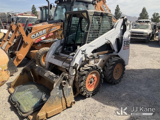 (Jurupa Valley, CA) 2009 Bobcat S185 Rubber Tired Skid Steer Loader Runs, Moves, & Operates