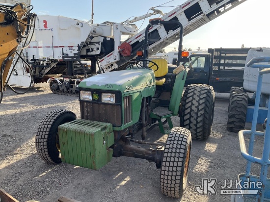 (Jurupa Valley, CA) 2002 John Deere 5320 Rubber Tired Tractor Runs & Moves (Hr Meter Not Operating)