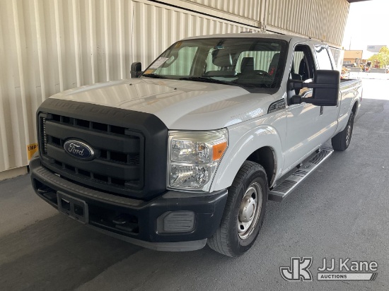 (Jurupa Valley, CA) 2016 Ford F-250 SD Crew-Cab Pickup Truck Runs & Moves) (A/C Not Cold, CNG Tanks
