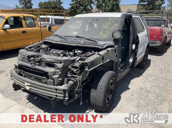 (Jurupa Valley, CA) 2016 Ford Explorer AWD Police Interceptor 4-Door Sport Utility Vehicle Not Runni