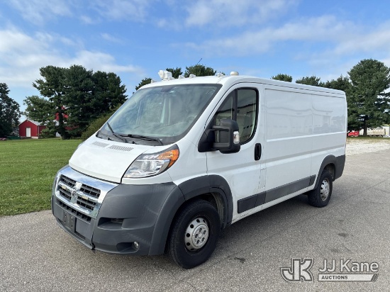 (Ashland, OH) 2017 RAM Promaster 1500 Sprinter Cargo Van Runs & Moves)(Engine Won't Stay Running Wit