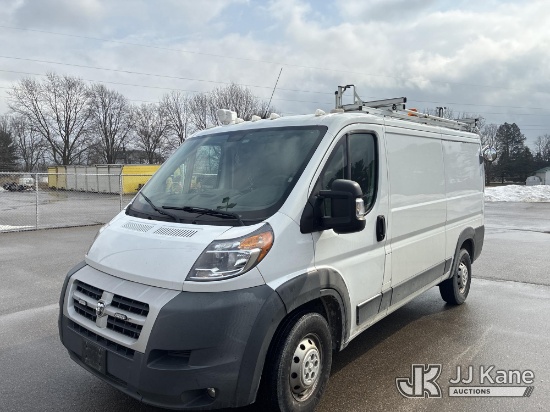 (Ashland, OH) 2015 Ram Promaster 1500 Low Roof Tradesman 136-in. WB CARGO VAN Runs & Moves) (Dash Wa