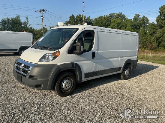 (Fort Wayne, IN) 2016 RAM Promaster 1500 Low Roof Tradesman 136-in. WB Cargo Van Runs & Moves) (Dash