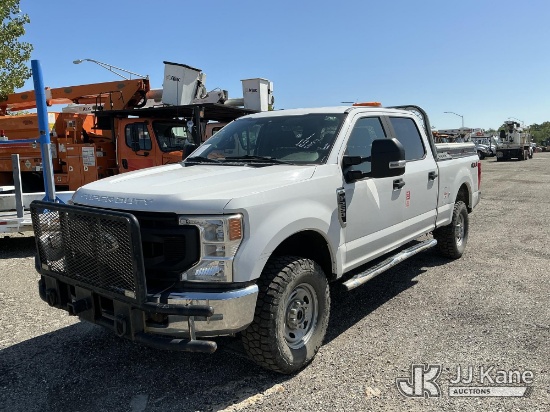 (Plymouth Meeting, PA) 2020 Ford F250 4x4 Crew-Cab Pickup Truck Runs & Moves, Dash Warning Indicator