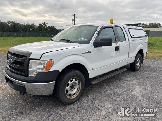(Plains, PA) 2014 Ford F-150 Extended-Cab Pickup Truck Runs & Moves) (Dash Warning Indicators On, Ex