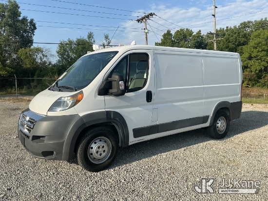 (Fort Wayne, IN) 2016 RAM Promaster 1500 Low Roof Tradesman 136-in. WB Cargo Van Runs & Moves