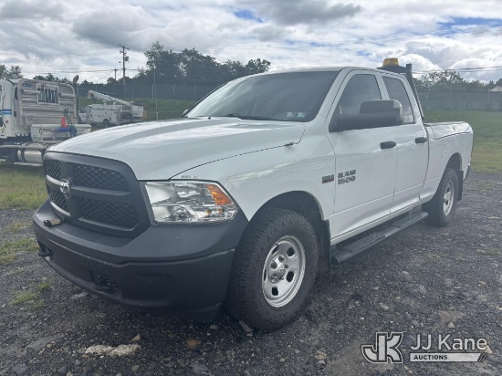 (Plains, PA) 2018 RAM 1500 Extended-Cab Pickup Truck Runs & Moves) (Dash Warning Indicator On