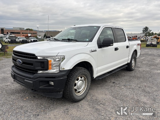 (Plains, PA) 2019 Ford F-150 Crew-Cab Pickup Truck Runs & Moves) (Exterior Defects - Cab Paint Missi