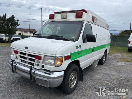 (Plains, PA) 2000 Ford Econoline E-350 SD Van Runs & Moves) (Interior Defects - Battery Disconnect S