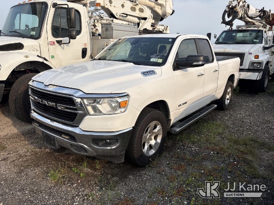 (Central Islip, NY) 2019 Ram 1500 4x4 Big Horn Quad Cab Pickup Truck Not Running, Condition Unknown,
