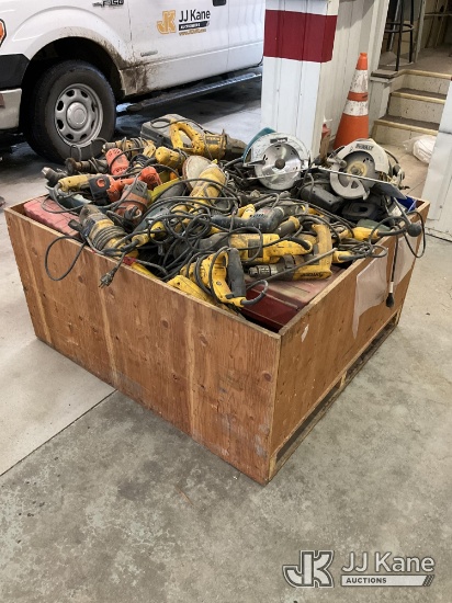 (South Beloit, IL) Pallet of Misc Power Tools (Condition Unknown) NOTE: This unit is being sold AS I