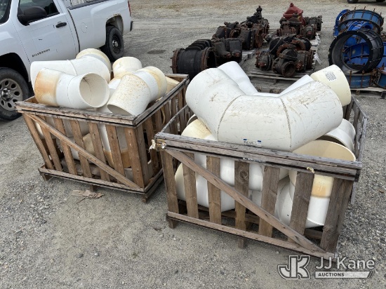 (Shrewsbury, MA) (2) Crates of PVC Pipe Fittings/Elbows 10 & 12 Inch (New Old Stocker Per Seller) NO