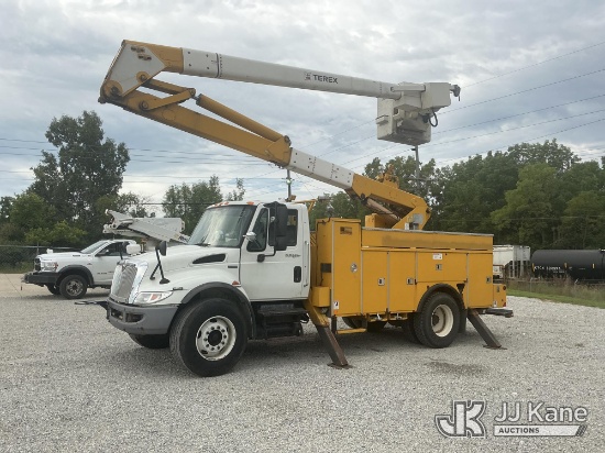 (Fort Wayne, IN) Terex/Telelect Hi-Ranger HR-50M, Material Handling Bucket Truck rear mounted on 201