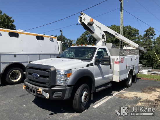(Branchville, NJ) Versalift TEL29N-03, Telescopic Non-Insulated Bucket Truck mounted behind cab on 2