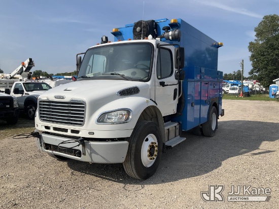 (Charlotte, MI) 2014 Freightliner M2 106 Air Compressor/Enclosed Utility Truck Runs, Moves, PTO Enga