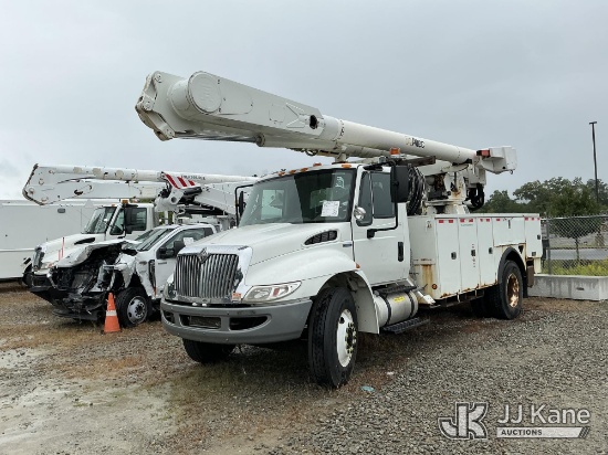 (Shrewsbury, MA) Altec AM855, Over-Center Material Handling Bucket Truck rear mounted on 2009 Intern