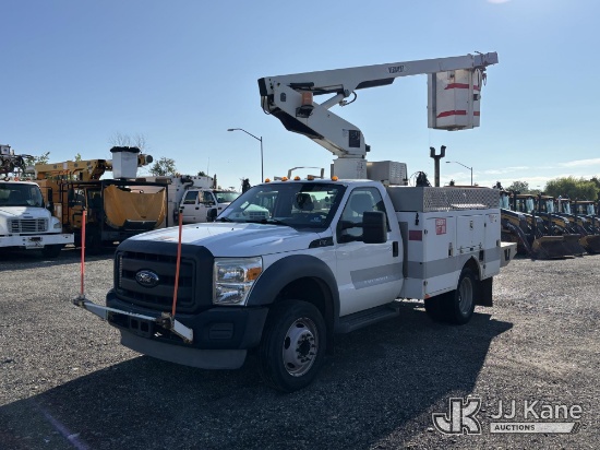(Plymouth Meeting, PA) Versalift TEL29N03, Telescopic Non-Insulated Bucket Truck mounted behind cab