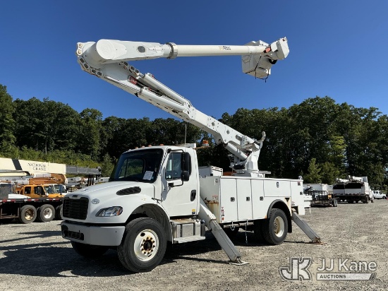 (Shrewsbury, MA) Altec AM55-MH, Over-Center Material Handling Bucket Truck rear mounted on 2020 Frei