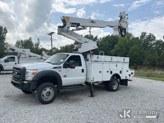 (Fort Wayne, IN) Altec AT40M, Articulating & Telescopic Material Handling Bucket Truck mounted behin