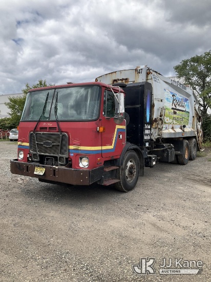 (Branchville, NJ) 2012 Autocar ACX Xpeditor Rear Load Trash Truck CNG Only) (Runs & Moves) (Steering