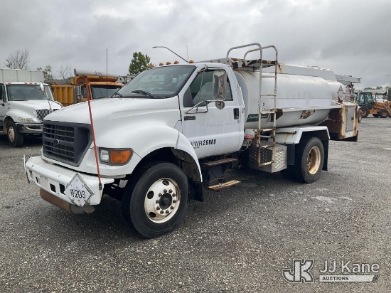 (Plymouth Meeting, PA) 2000 Ford F650 Fuel Tank Truck Runs & Moves) (Tank & Pumps Condition Unknown