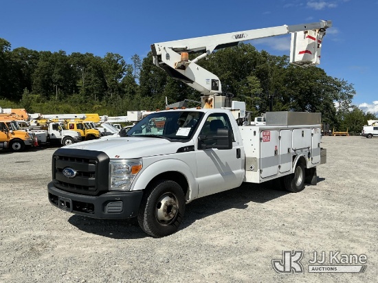 (Shrewsbury, MA) Versalift TEL29N-02, Telescopic Non-Insulated Bucket Truck mounted behind cab on 20