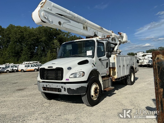 (Shrewsbury, MA) Altec AA55E, Material Handling Bucket Truck rear mounted on 2020 Freightliner M2 Ut