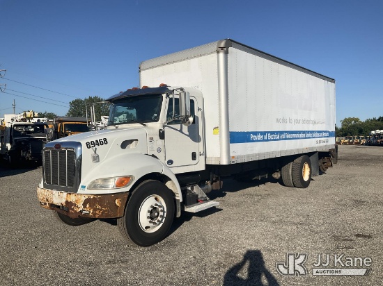 (Plymouth Meeting, PA) 2015 Peterbilt 337 Van Body Truck Runs & Moves) (Dash Warning Indicators On)