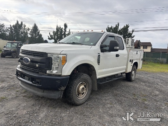 (Plains, PA) 2017 Ford F-250 SD 4x4 Extended-Cab Service Truck Runs & Moves) (Dash Warning Indicator