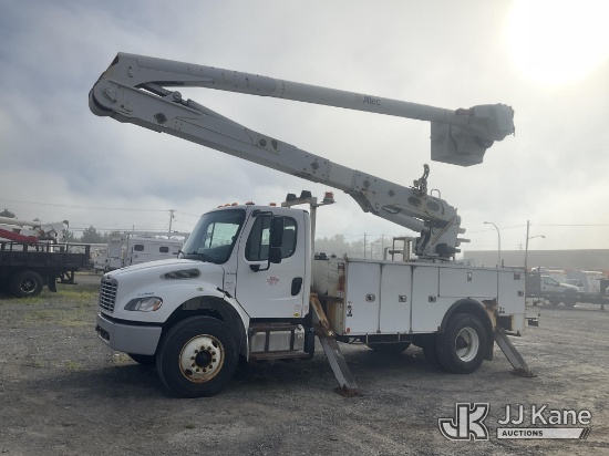 (Rome, NY) Altec AA55MH, Material Handling Bucket Truck rear mounted on 2018 Freightliner M2 106 Uti