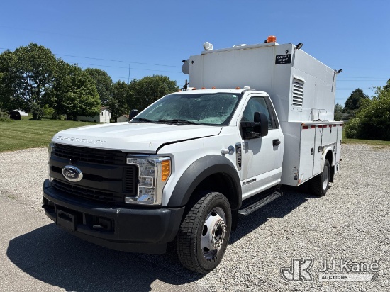 (Ashland, OH) 2017 Ford F-550 Regular Cab DRW Enclosed Service Truck Not Running) (Interior Defects-