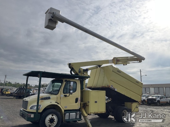 (Rome, NY) Altec LR760, Over-Center Bucket Truck mounted behind cab on 2015 Freightliner M2 106 Chip