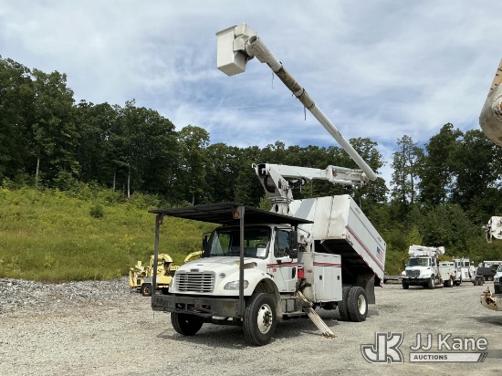 (Shrewsbury, MA) Altec LR760-E70, Over-Center Elevator Bucket Truck mounted behind cab on 2016 Freig