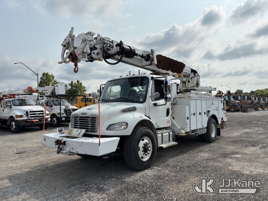 (Plymouth Meeting, PA) Altec DM47B-BR, Digger Derrick rear mounted on 2016 Freightliner M2 106 Utili