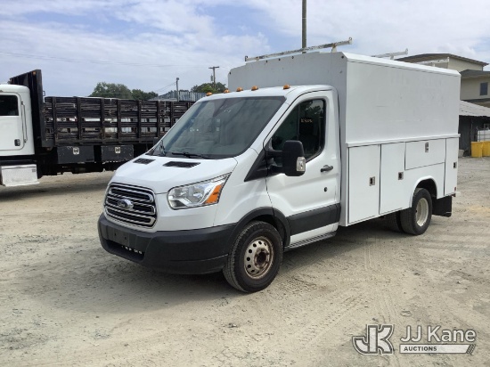 (Harmans, MD) 2019 Ford Transit T-350 HD DRW Enclosed Service Van Runs & Moves) (Seller States-Trans